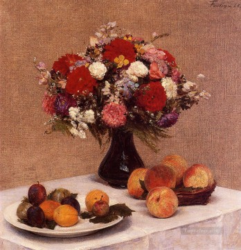 Flores y frutas Henri Fantin Latour Pinturas al óleo